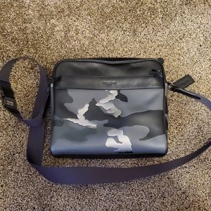 Coach metallic messenger bag